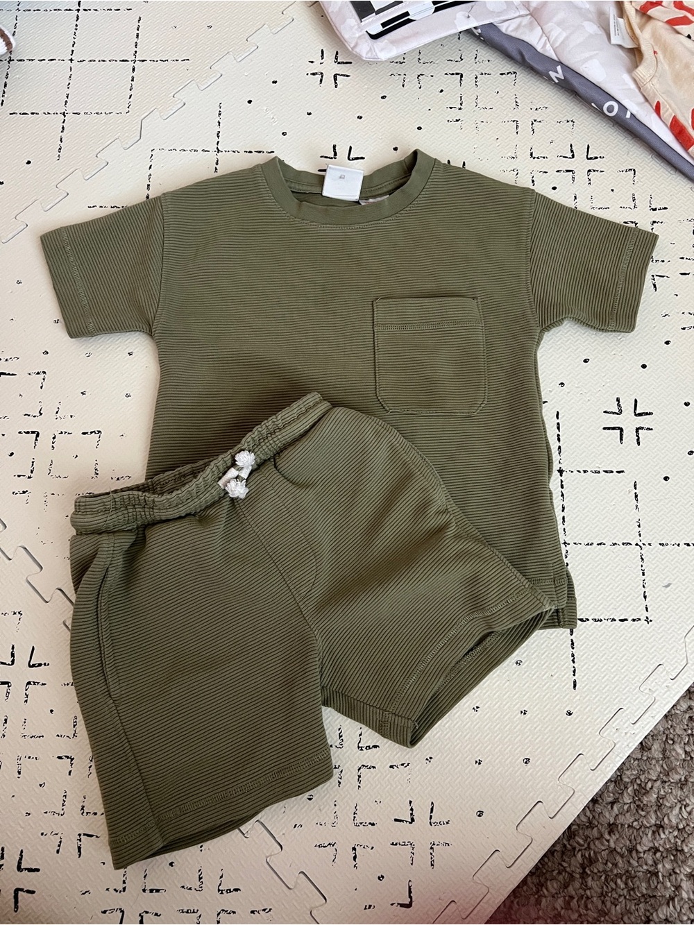 zara green matching set 18 months